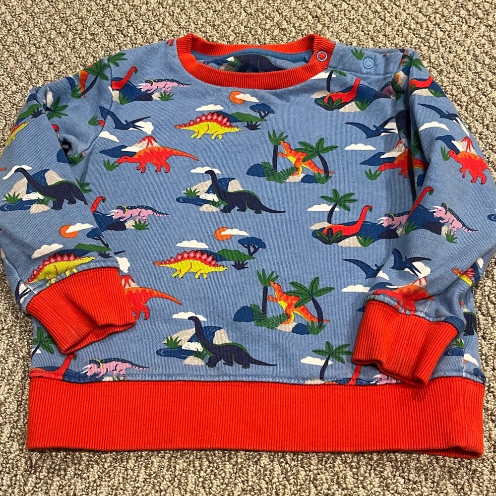 Mini Boden Dinosaur Print Sweatshirt